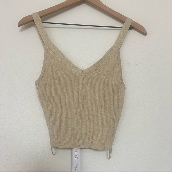 House of Harlow 1960 Tan Ruffle Skirt Set - Picture 5 of 9